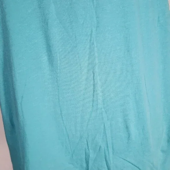 Salt Life Live Salty Pastel Green Yellow Cotton Cap Sleeve Palm Promenade Tee M - Picture 7 of 16